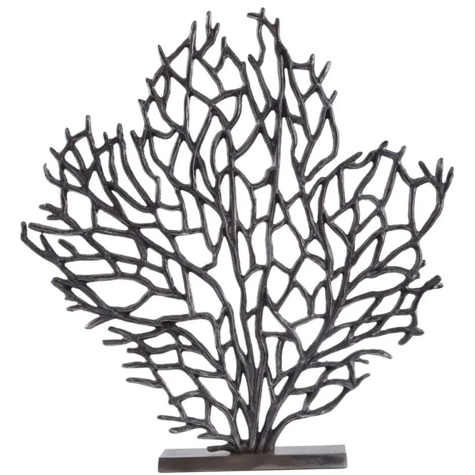 Statues & Sculptures Table Top|Contemporary^Euphoric Coral 53cm Black Metal Indoor Sculpture