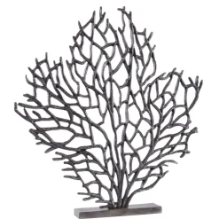 Statues & Sculptures Table Top|Contemporary^Euphoric Coral 53cm Black Metal Indoor Sculpture