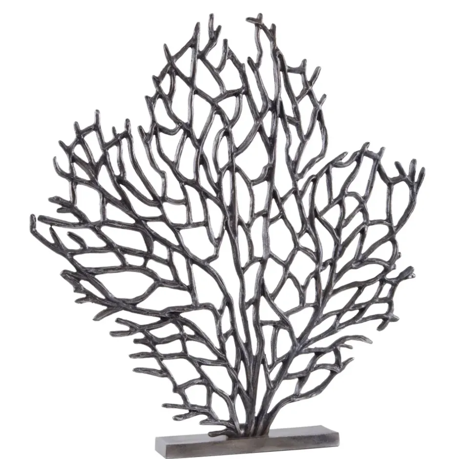 Statues & Sculptures Table Top|Contemporary^Euphoric Coral 53cm Black Metal Indoor Sculpture