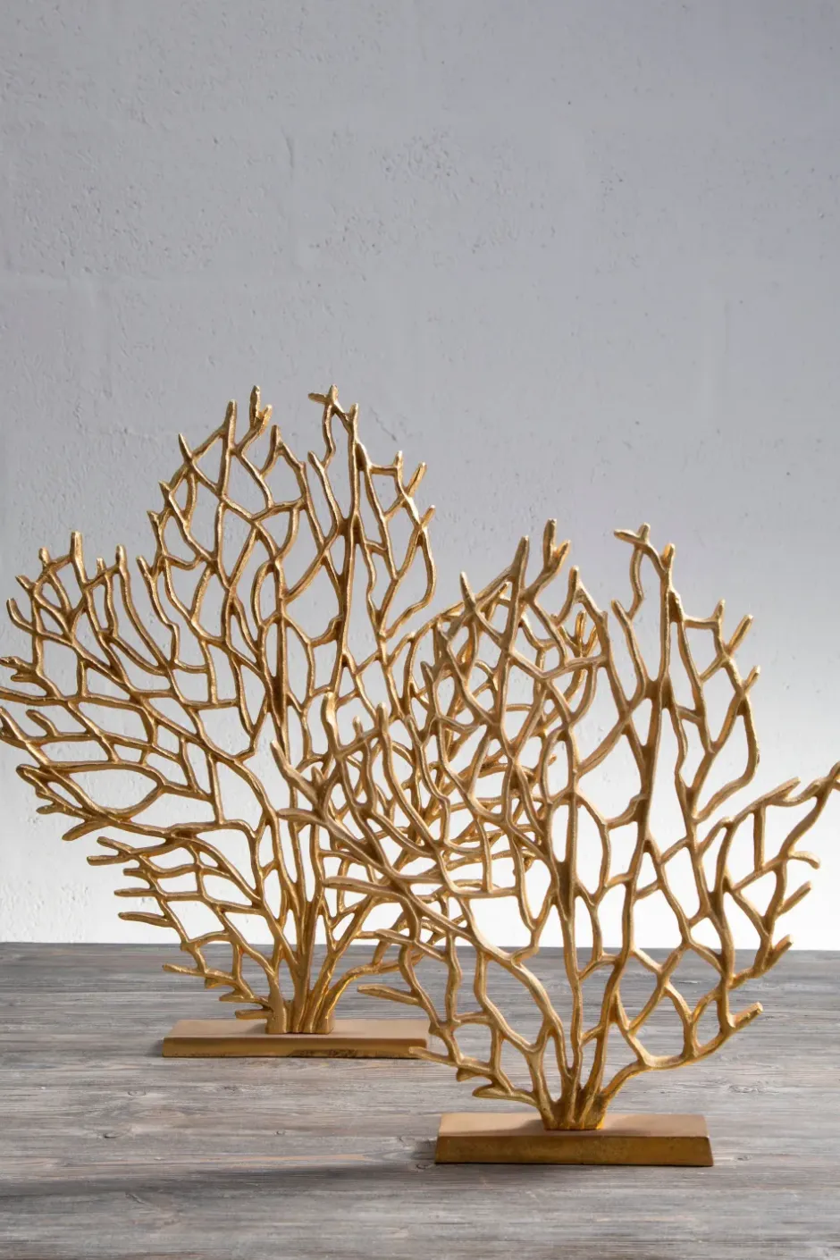 Statues & Sculptures Table Top|Contemporary^Euphoric Coral 40cm Gold Metal Indoor Sculpture