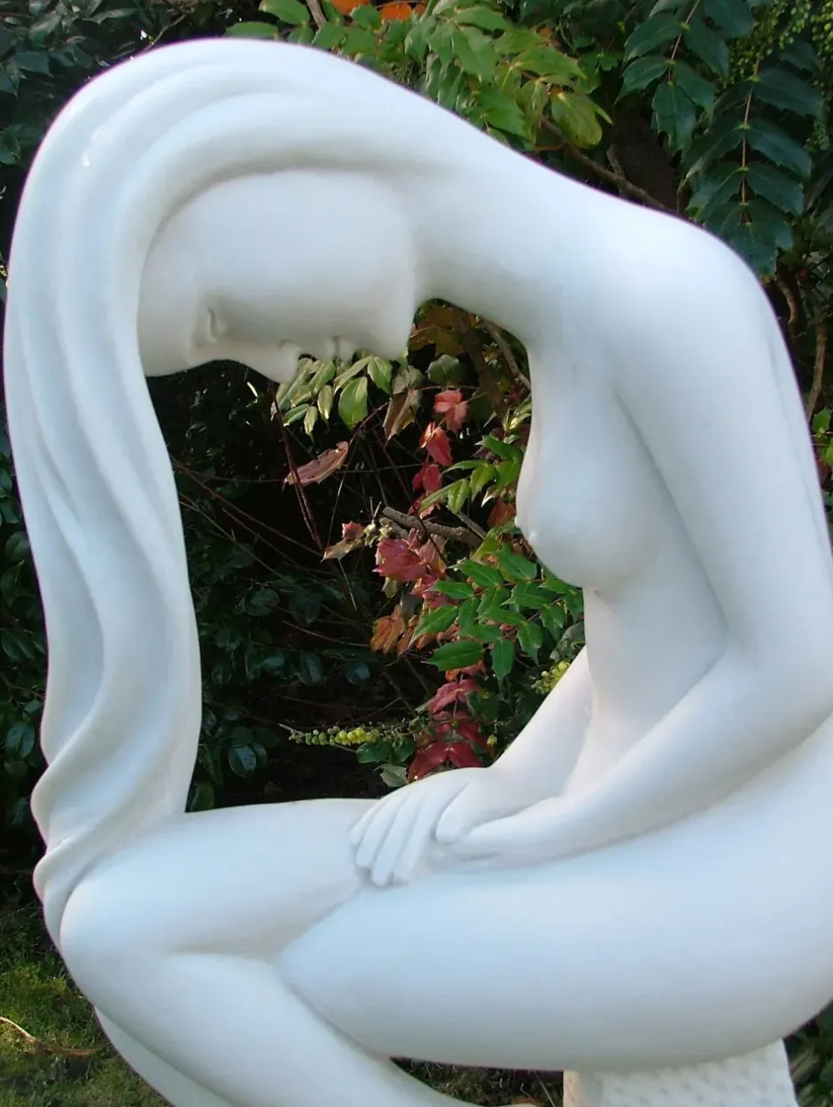 Statues & Sculptures Modern^Europa 110cm Marble Resin Garden Statue