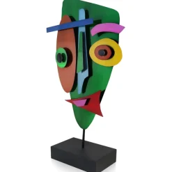 Statues & Sculptures Table Top|Abstract^Evolving Visage 59cm Abstract Metal Indoor Sculpture