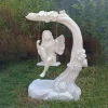 Statues & Sculptures Children|Fairies^Fairy on Swing 110cm Marble Resin Garden Ornament