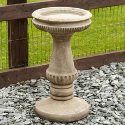Statues & Sculptures Bird Baths^Fluted Design Stone Garden Birdbath