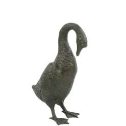 Statues & Sculptures Goose^Goose 55cm Bronze Metal Garden Ornament