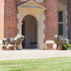 Statues & Sculptures Wildlife|Lions^Grand Lions Bronze Metal Garden Statues
