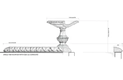 Statues & Sculptures Water Features^Grand Single Tier 4m Emerald Marble Stone Water Fountain Feature