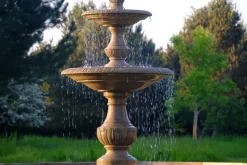 Statues & Sculptures Water Features^Grand Triple Tier 4m Sandstone Stone Water Fountain Feature