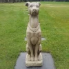 Statues & Sculptures Dogs^Greyhound 90cm Stone Garden Statue