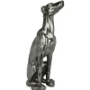 Statues & Sculptures Floor Standing|Animals^Guardian Greyhound 81cm Anthracite Resin Indoor Sculpture
