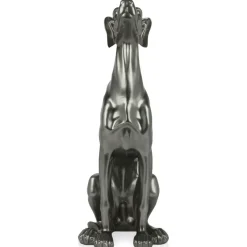 Statues & Sculptures Floor Standing|Animals^Guardian Greyhound 81cm Anthracite Resin Indoor Sculpture