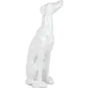 Statues & Sculptures Floor Standing|Animals^Guardian Greyhound 81cm White Resin Indoor Sculpture