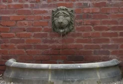Statues & Sculptures Water Features^Half Circle Large Stone Pool Surround Water Feature