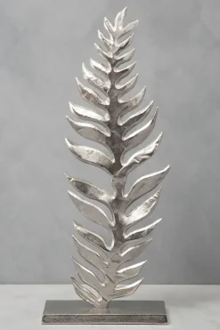 Statues & Sculptures Table Top|Contemporary^Harmonic Leaf 67cm Metal Indoor Sculpture