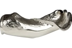 Statues & Sculptures Table Top|Contemporary^Harmonic Leaf 17cm Silver Metal Indoor Sculpture