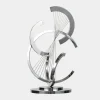 Statues & Sculptures Table Top|Floor Standing^Harmonic Strings 80cm Silver Metal Indoor Sculpture
