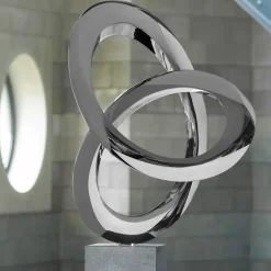 Statues & Sculptures Contemporary|Contemporary^Helix 98cm Metal Stainless Steel Indoor Sculpture