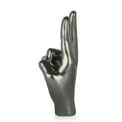 Statues & Sculptures Table Top|Contemporary^Hope Hand 28cm Anthracite Resin Indoor Sculpture
