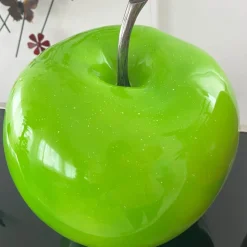Statues & Sculptures Table Top|Contemporary^Iconic Apple 30cm Green Resin Indoor Sculpture
