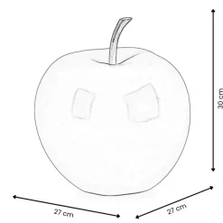 Statues & Sculptures Table Top|Contemporary^Iconic Apple 30cm Green Resin Indoor Sculpture