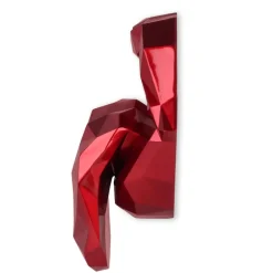 Statues & Sculptures Wall Art|Contemporary^Iconic Lips 42cm Red Resin Wall Sculpture