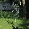 Statues & Sculptures Contemporary^Infinite 130cm Metal Stainless Metal Garden Sculpture