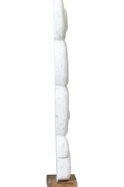 Statues & Sculptures Table Top|Abstract^Infinite Quartet 61cm White Wood Indoor Sculpture