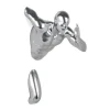 Statues & Sculptures Figurative|Wall Art^Infinity Man 28cm Silver Resin Wall Sculpture