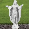 Statues & Sculptures Jesus^Jesus Christ 58cm Marble Resin Garden Statue