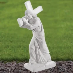 Statues & Sculptures Jesus^Jesus Christ 58cm Marble Resin Garden Statue