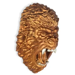 Statues & Sculptures Wall Art|Animals^King Gorilla 43cm Bronze Resin Wall Sculpture