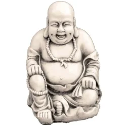 Statues & Sculptures Buddha^Laughing Buddha Antique Stone Garden Statue