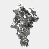 Statues & Sculptures Floor Standing|Abstract^Liquid Mirage 155cm Silver Metal Garden Sculpture
