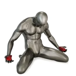 Statues & Sculptures Figurative|Table Top^Lost Affection 32cm Anthracite Resin Indoor Sculpture