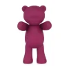 Statues & Sculptures Table Top|Animals^Love Bear 29cm Fuchsia Resin Indoor Sculpture