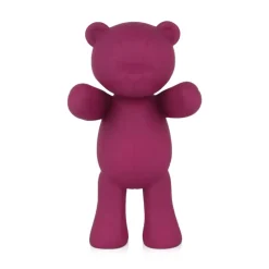 Statues & Sculptures Table Top|Animals^Love Bear 29cm Fuchsia Resin Indoor Sculpture