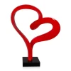 Statues & Sculptures Table Top|Contemporary^Love Flux 46cm Red Resin Indoor Sculpture