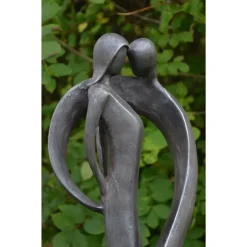 Statues & Sculptures Modern^Loving Kiss Modern Poly Resin Garden Statue