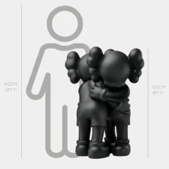 Statues & Sculptures Figurative|Floor Standing^Lucify Affection 135cm Black Resin Indoor Sculpture