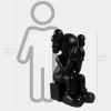 Statues & Sculptures Figurative|Floor Standing^Lucify Hide 130cm Black Resin Indoor Sculpture