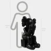Statues & Sculptures Figurative|Floor Standing^Lucify Hide 110cm Black Resin Indoor Sculpture