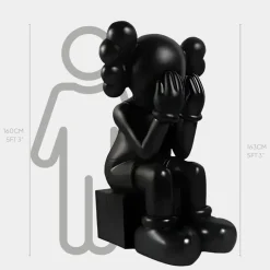 Statues & Sculptures Giant|Figurative^Lucify Hide 163cm Black Resin Indoor Sculpture