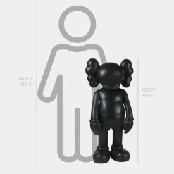 Statues & Sculptures Figurative|Floor Standing^Lucify Seek 100cm Black Resin Indoor Sculpture