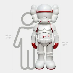 Statues & Sculptures Giant|Figurative^Lucify Trooper 187cm Red Resin Indoor Sculpture