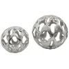 Statues & Sculptures Table Top|Abstract^Lumi Spheres 21cm Silver Metal Indoor Sculptures