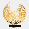 Statues & Sculptures Table Top|Abstract^Lunar Sphere 48cm Gold Metal Indoor Sculpture