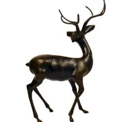 Statues & Sculptures Stags & Deers^Majestic Deer Bronze Metal Garden Statue