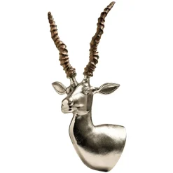Statues & Sculptures Wall Art|Animals^Majestic Gazelle Head 55cm Metal Wall Sculpture