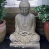 Statues & Sculptures Buddha^Meditation Buddha Stone Garden Statue