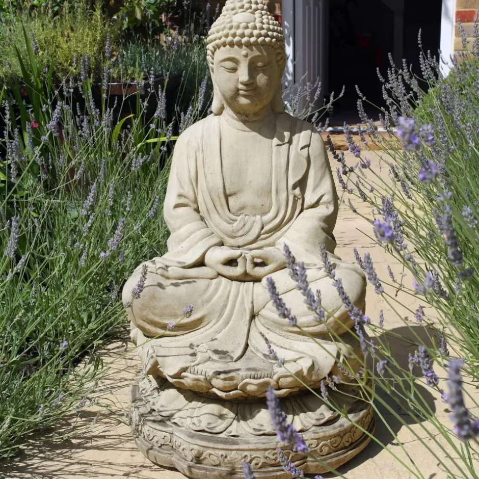 Statues & Sculptures Buddha^Meditation Buddha Stone Garden Statue